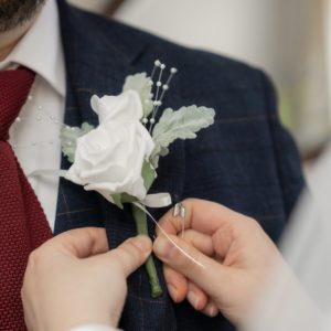 wedding mens buttonholes