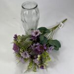 Purple and Lilac Mixed Artificial Wild Daisy Bush. Mix with flowers to create a larger bouquet or arrangement. Perfect for home or DIY wedding flowers
