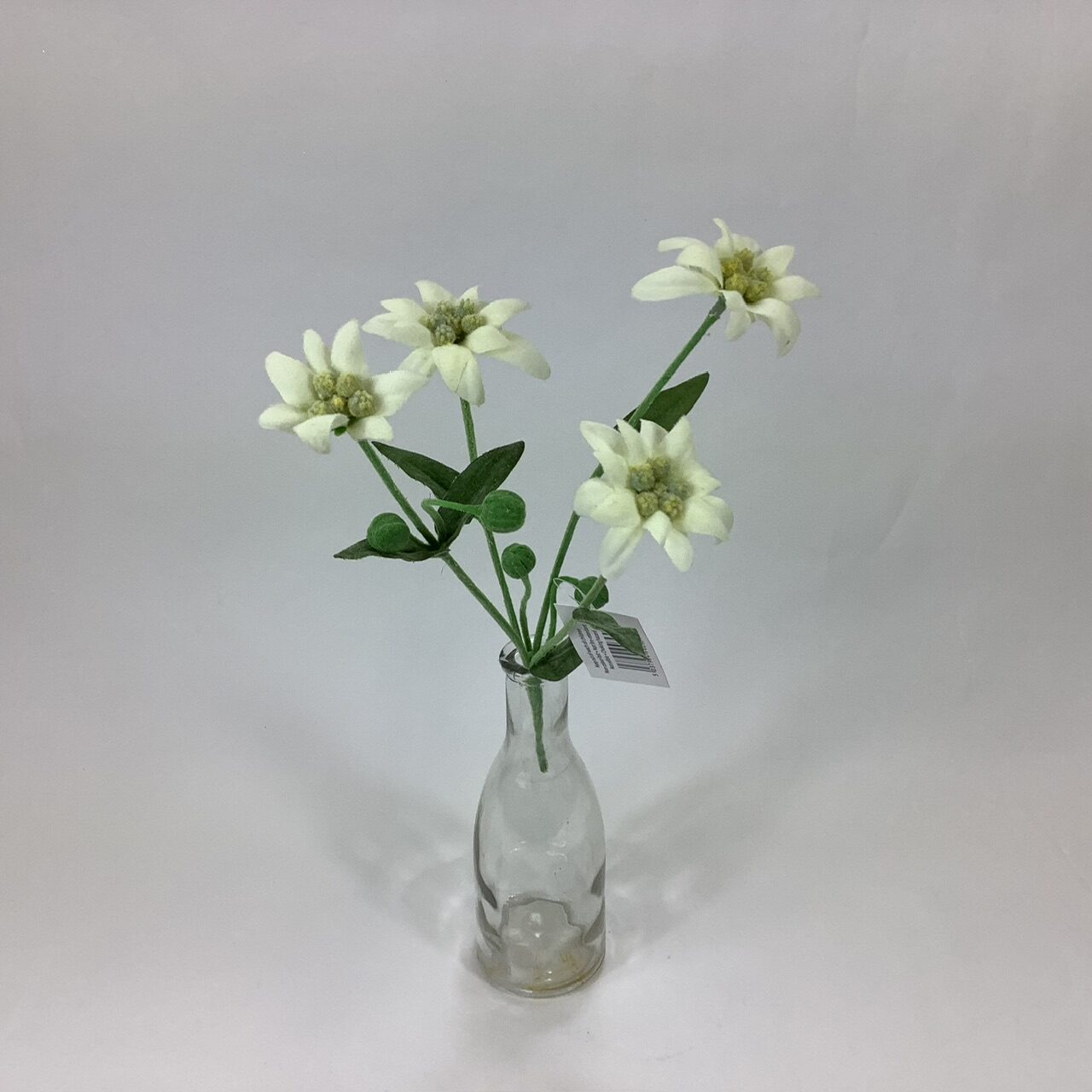 White Artificial Edelweiss Spray. Simply place in a vase, or mix with other flowers, for a DIY Bridesmaid Bouquet, or arrangement